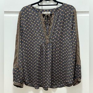 Loft | Long Sleeve Floral Blouse